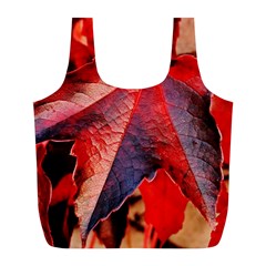 Wine Partner Wild Vine Leaves Plant Full Print Recycle Bags (l)  by Sapixe