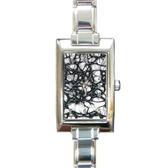 Mindset Neuroscience Thoughts Rectangle Italian Charm Watch