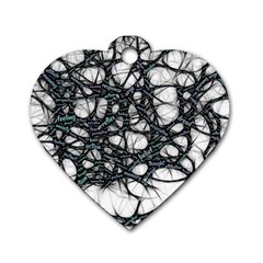 Mindset Neuroscience Thoughts Dog Tag Heart (Two Sides)