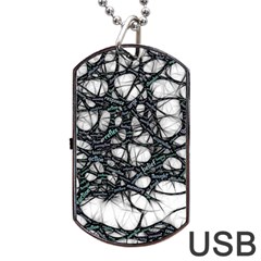 Mindset Neuroscience Thoughts Dog Tag USB Flash (One Side)