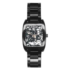 Mindset Neuroscience Thoughts Stainless Steel Barrel Watch