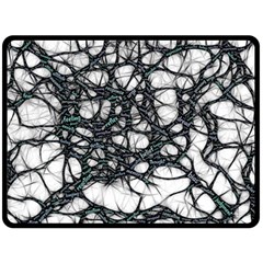 Mindset Neuroscience Thoughts Double Sided Fleece Blanket (large)  by Sapixe