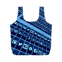 Mobile Phone Smartphone App Full Print Recycle Bags (m)  by Sapixe