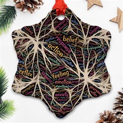 Mental Human Experience Mindset Snowflake Ornament (two Sides) by Sapixe