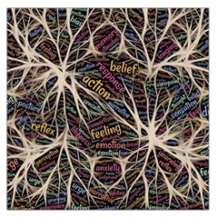 Mental Human Experience Mindset Large Satin Scarf (square) by Sapixe