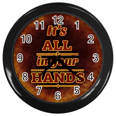 Motivation Live Courage Enjoy Life Wall Clocks (black) by Sapixe