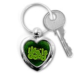 Motivation Live Courage Enjoy Life Key Chains (Heart)  Front