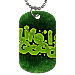 Motivation Live Courage Enjoy Life Dog Tag (two Sides) by Sapixe