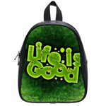 Motivation Live Courage Enjoy Life School Bag (Small) Front