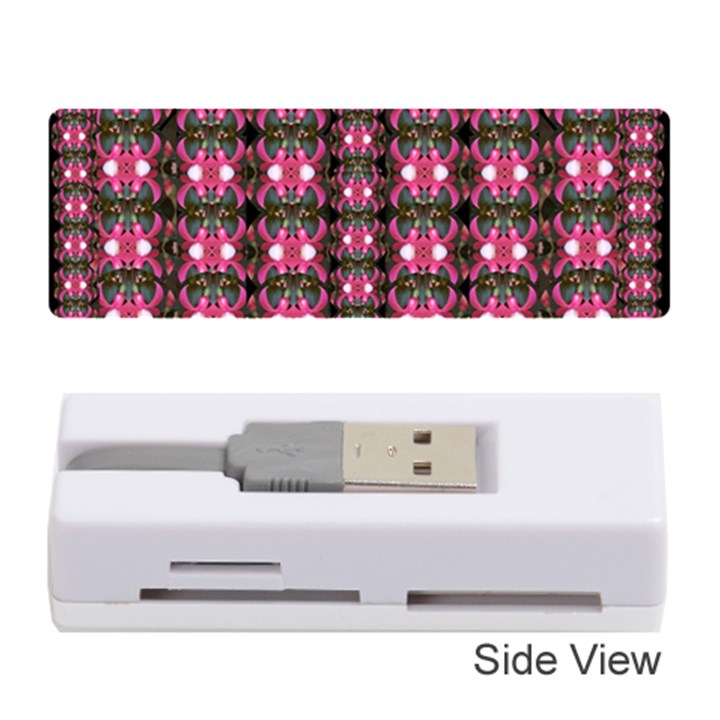 Butterflies In A Wonderful Forest Of Climbing Flowers Memory Card Reader (Stick) 