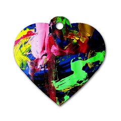 Global Warming 3 Dog Tag Heart (two Sides) by bestdesignintheworld