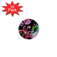 Lilac And Lillies 3 1  Mini Buttons (10 Pack)  by bestdesignintheworld