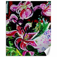 Lilac And Lillies 3 Canvas 16  X 20   by bestdesignintheworld