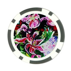 Lilac And Lillies 3 Poker Chip Card Guard by bestdesignintheworld