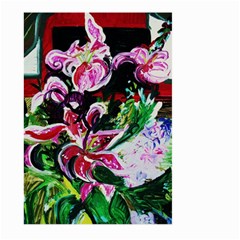 Lilac And Lillies 3 Large Garden Flag (two Sides) by bestdesignintheworld