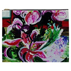 Lilac And Lillies 3 Cosmetic Bag (xxxl)  by bestdesignintheworld