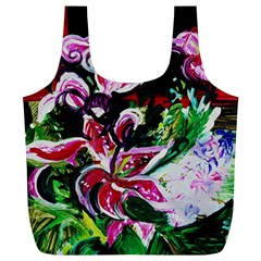 Lilac And Lillies 3 Full Print Recycle Bags (l)  by bestdesignintheworld