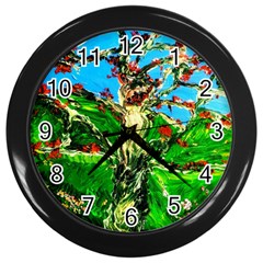 Coral Tree 2 Wall Clocks (black) by bestdesignintheworld