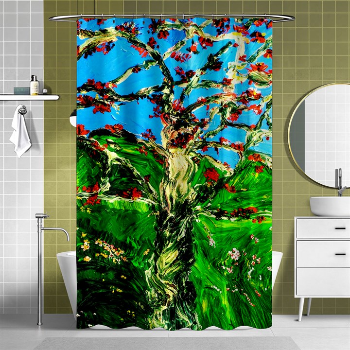 Coral Tree 2 Shower Curtain 48  x 72  (Small) 