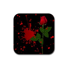 Background Texture Stain Rubber Coaster (Square) 