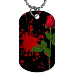 Background Texture Stain Dog Tag (One Side)