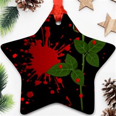 Background Texture Stain Star Ornament (two Sides) by Sapixe