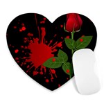 Background Texture Stain Heart Mousepads Front