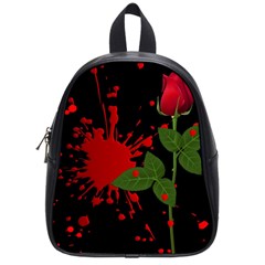 Background Texture Stain School Bag (Small)