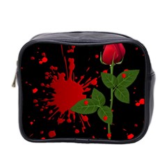 Background Texture Stain Mini Toiletries Bag 2-Side