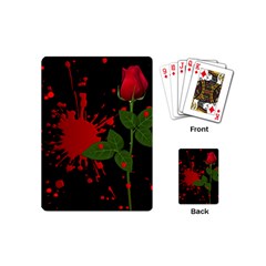 Background Texture Stain Playing Cards (mini)  by Sapixe