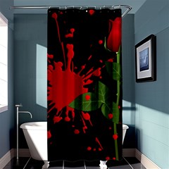 Background Texture Stain Shower Curtain 36  x 72  (Stall) 