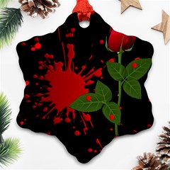 Background Texture Stain Ornament (Snowflake)