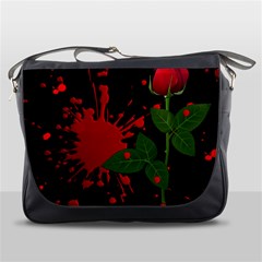 Background Texture Stain Messenger Bags