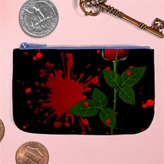 Background Texture Stain Large Coin Purse