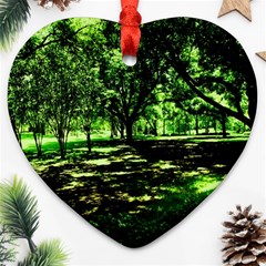 Hot Day In Dallas 26 Ornament (heart) by bestdesignintheworld