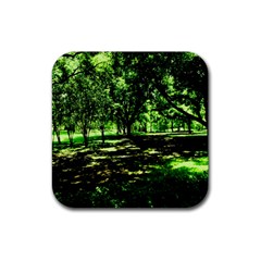 Hot Day In Dallas 26 Rubber Coaster (square)  by bestdesignintheworld