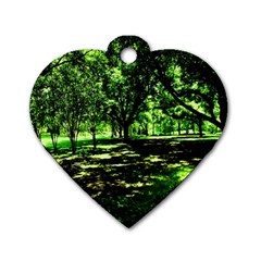 Hot Day In Dallas 26 Dog Tag Heart (two Sides) by bestdesignintheworld