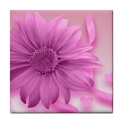 Flower Design Romantic Tile Coasters by Sapixe