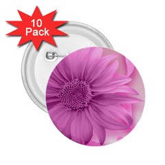 Flower Design Romantic 2 25  Buttons (10 Pack)  by Sapixe