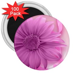 Flower Design Romantic 3  Magnets (100 Pack) by Sapixe