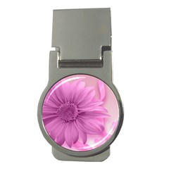 Flower Design Romantic Money Clips (round)  by Sapixe