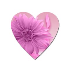 Flower Design Romantic Heart Magnet