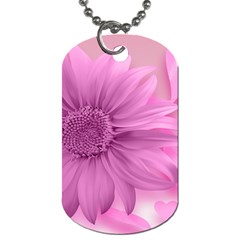 Flower Design Romantic Dog Tag (one Side) by Sapixe