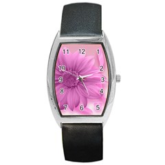 Flower Design Romantic Barrel Style Metal Watch by Sapixe