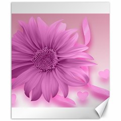 Flower Design Romantic Canvas 8  X 10  by Sapixe