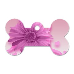 Flower Design Romantic Dog Tag Bone (one Side) by Sapixe