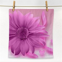 Flower Design Romantic Face Towel by Sapixe