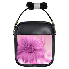 Flower Design Romantic Girls Sling Bags by Sapixe