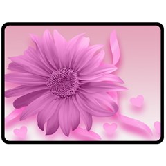 Flower Design Romantic Fleece Blanket (large)  by Sapixe