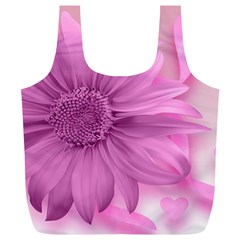 Flower Design Romantic Full Print Recycle Bags (l)  by Sapixe